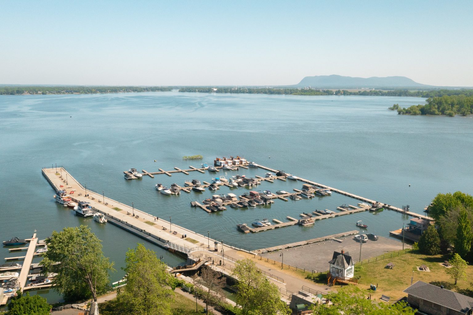 Marina de Chambly - Vue aérienne